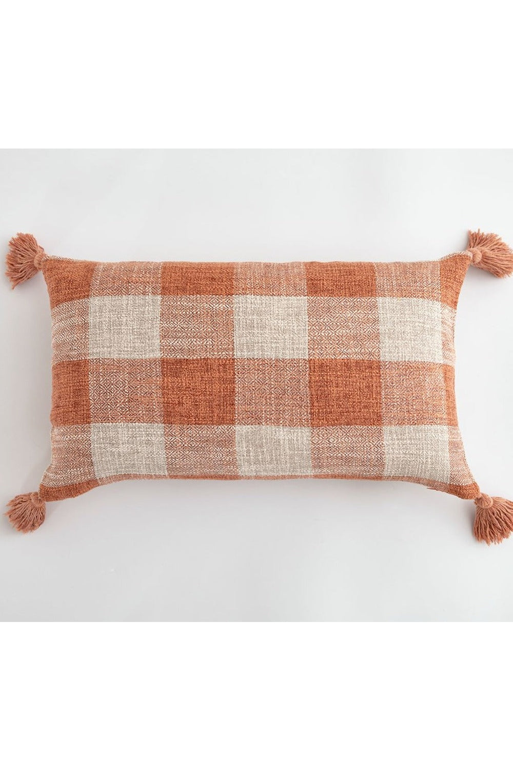 White Tassel Pillow Cover | Bowlift