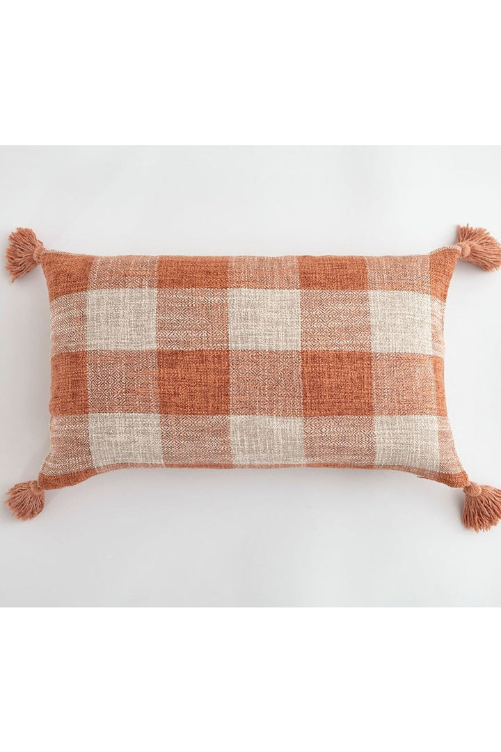 White Tassel Pillow Cover | Bowlift