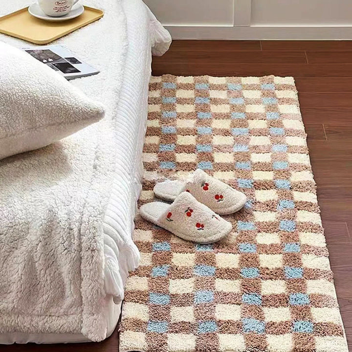 2-tone Grid Rug | Bowlift