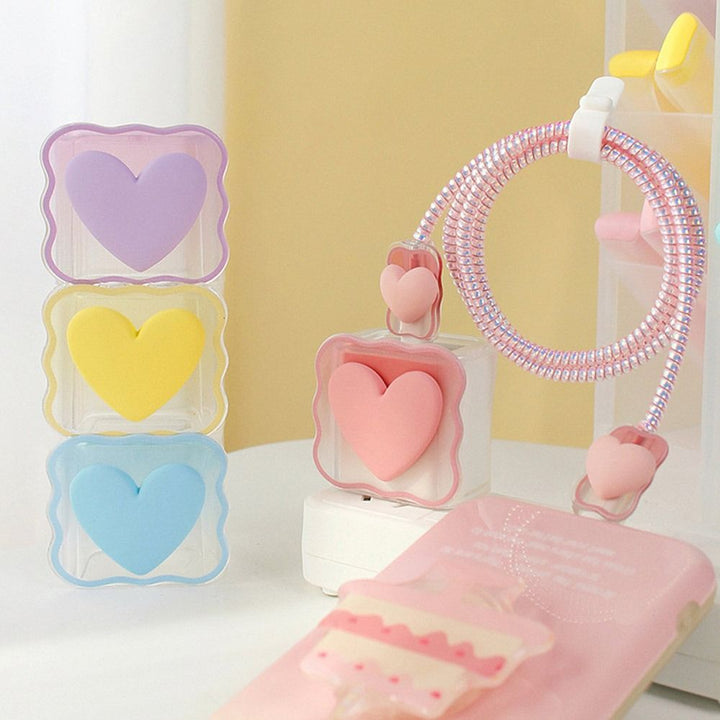 BowLift | Transparent Love Charging Cable Protector Case