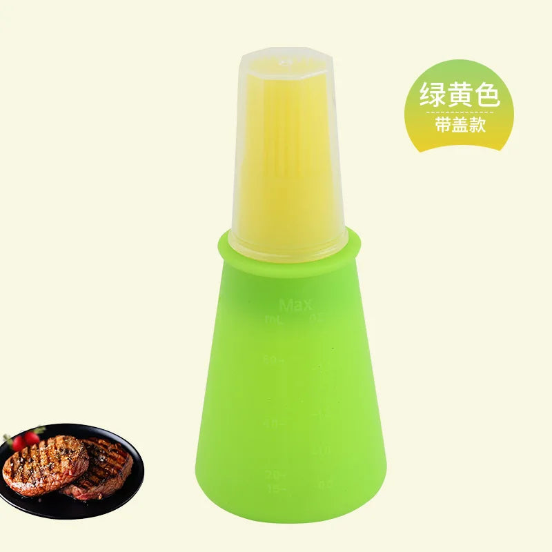 BowLift | OilMaster Silicone Oil Bottle | With Brush & Dispenser | Leak-proof & Reusable