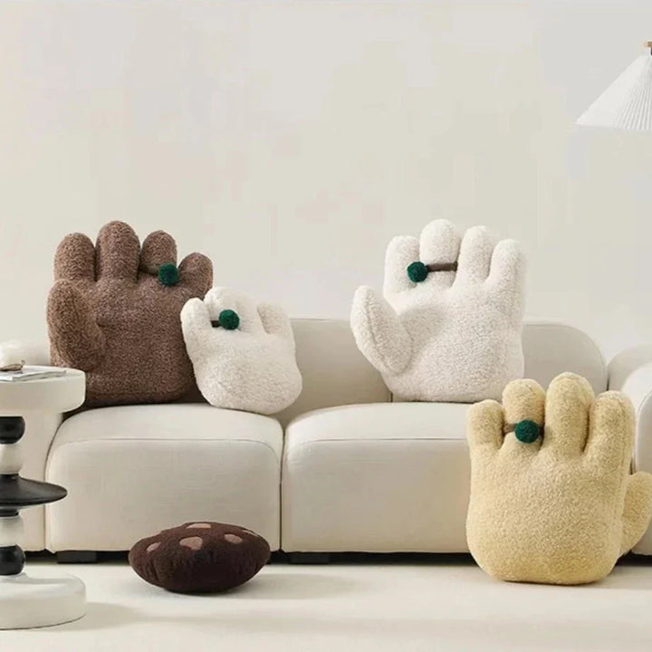 Fluffy Hand Cushions with Ring | Bowlift