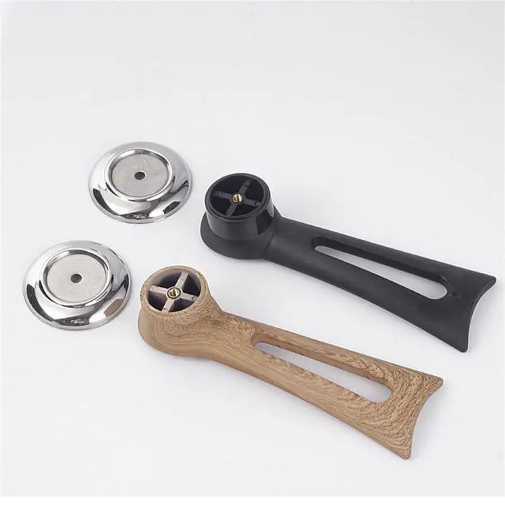 BowLift | Replacement handle for pot lid – wood design with stainless steel base