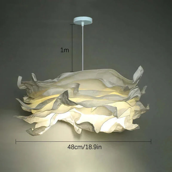 BowLift | Wool-like Paper Lampshade up to 70 cm wide