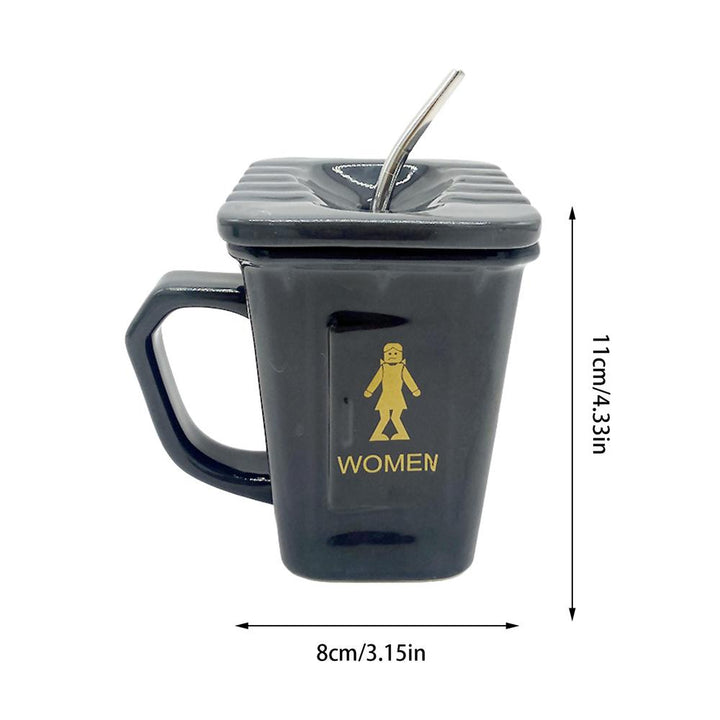 BowLift | Squatting Toilet Shape Ceramic Mug