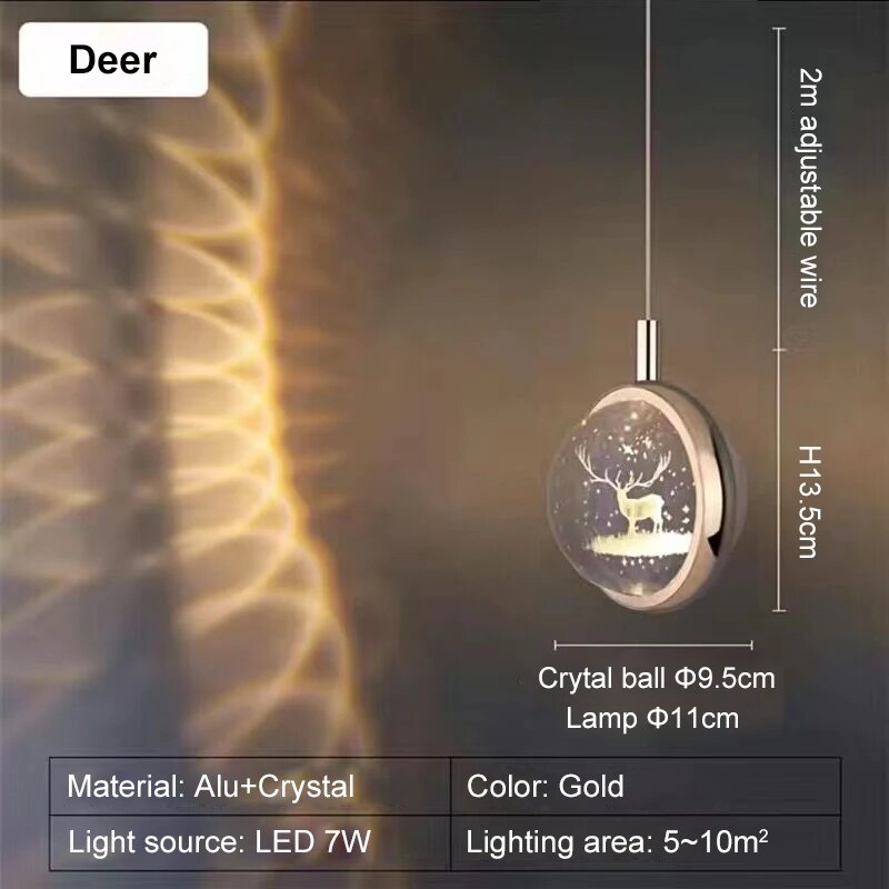 BowLift | Romantic Crystal Rotating Mood LED Lights