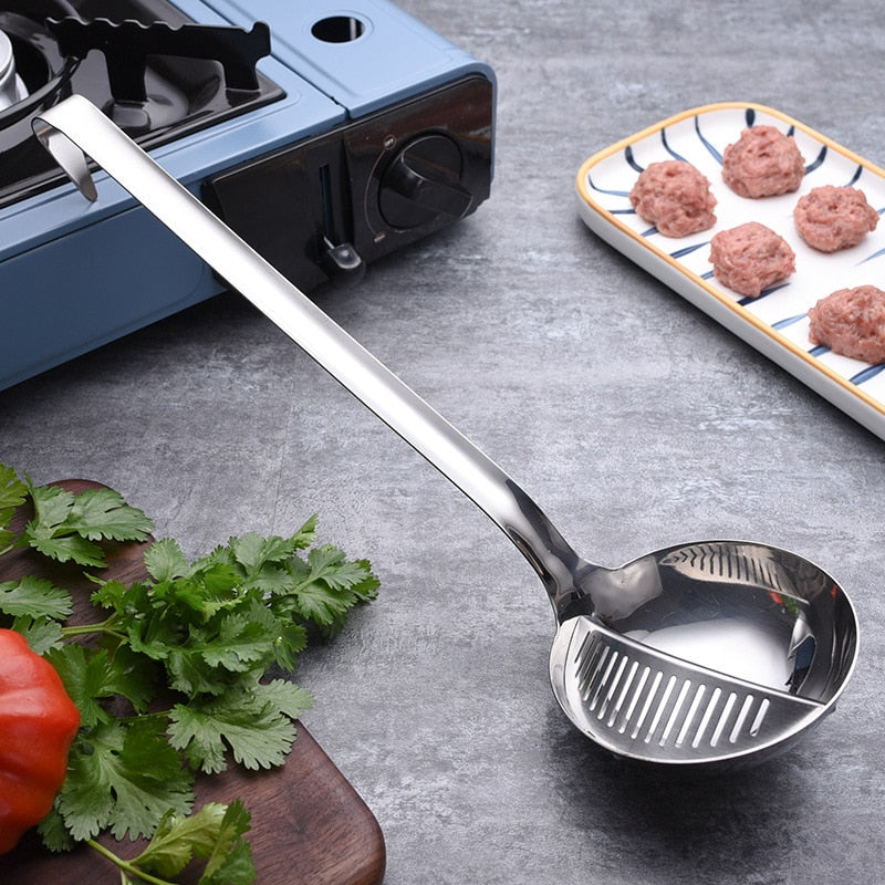 BowLift | Long Handle Soup Strainer Spoon