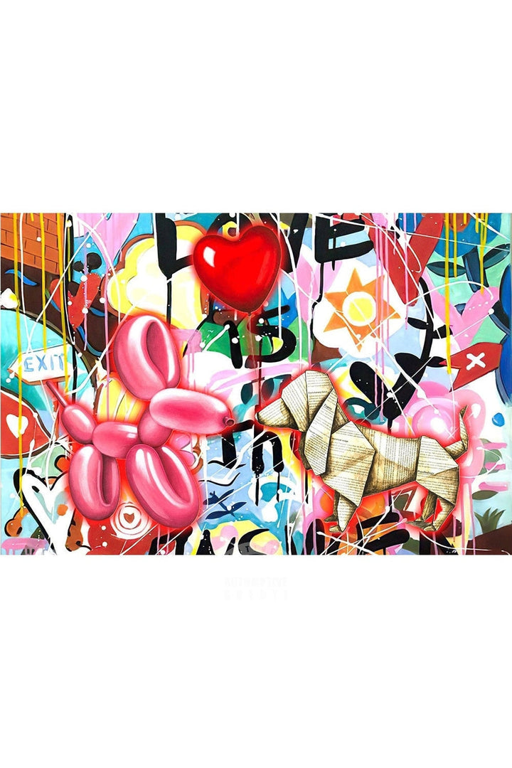 matching Graffiti Balloon Poster | Bowlift