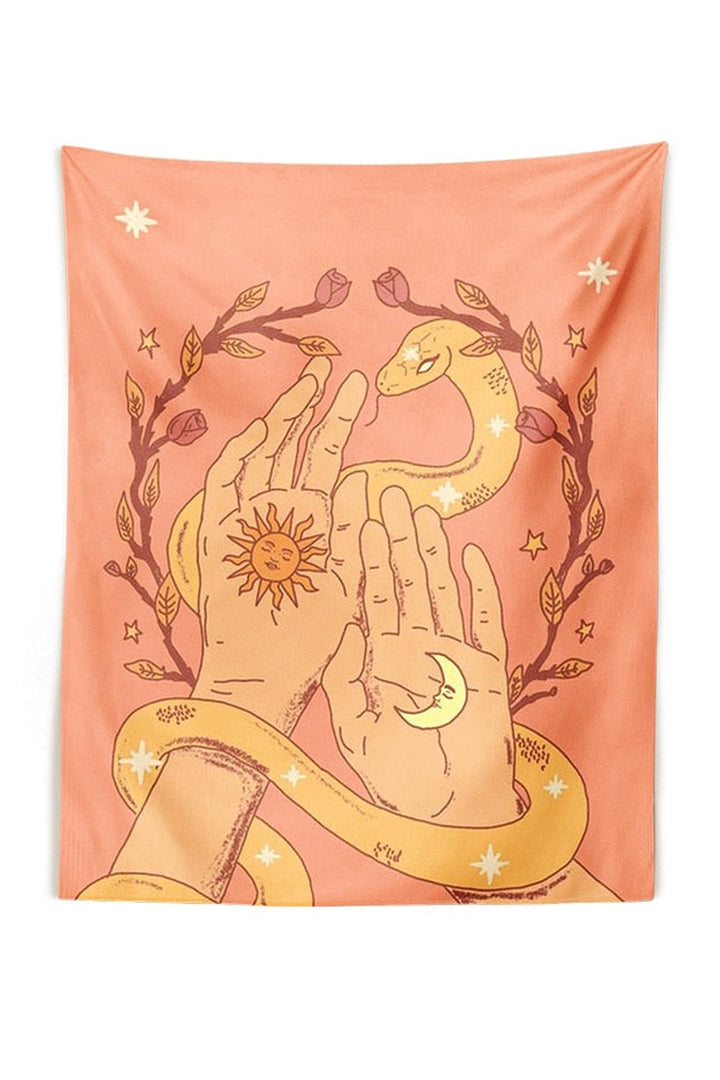 and Moon E-Girl Tapestry | Bowlift