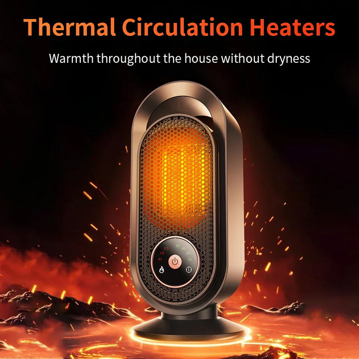 BowLift | WarmBreeze Mini Heater – Portable 1000W Fan Heater for Desk and Room