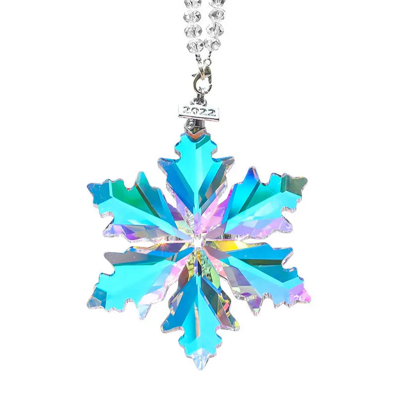 BowLift | Transparent Snowflake Rainbow Car Pendant Decor