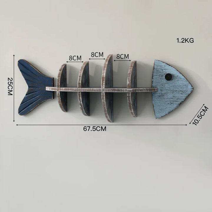 BowLift | Nordic Fish Wooden Shelf