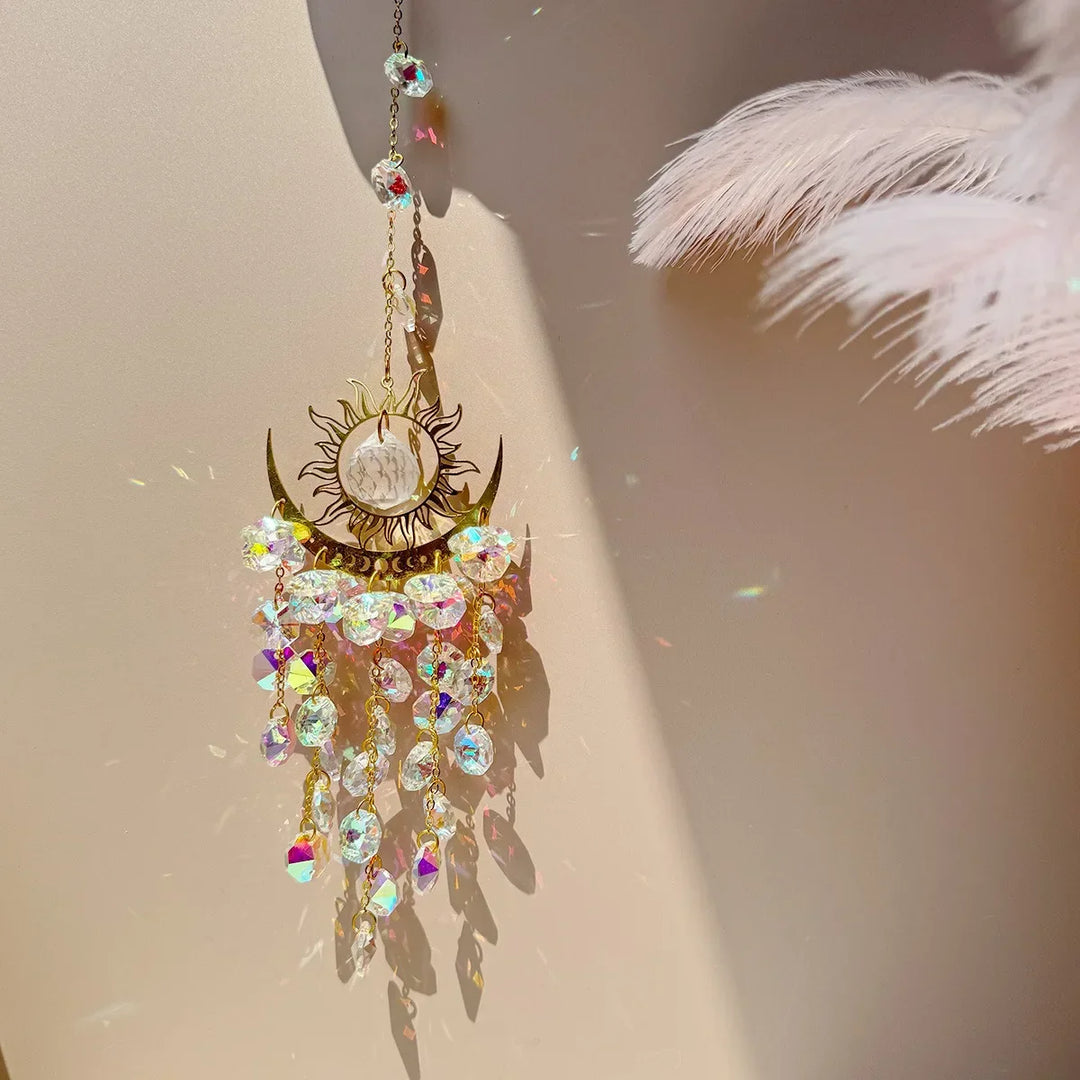 BowLift | Radiant Moonlit Quartz Prism Suncatcher