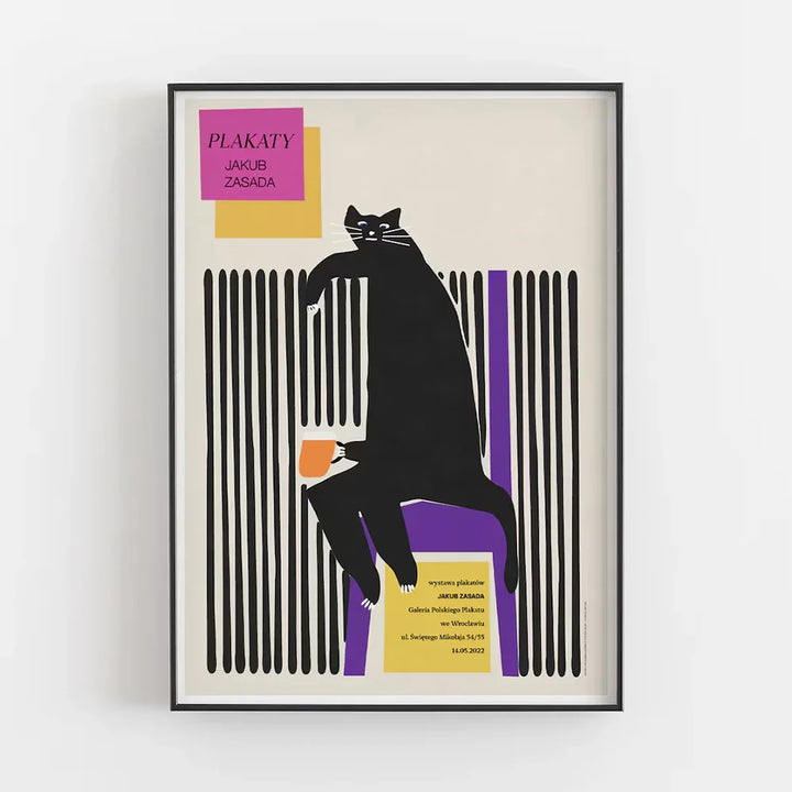 Funky Bear Cat Wall Art | Bowlift
