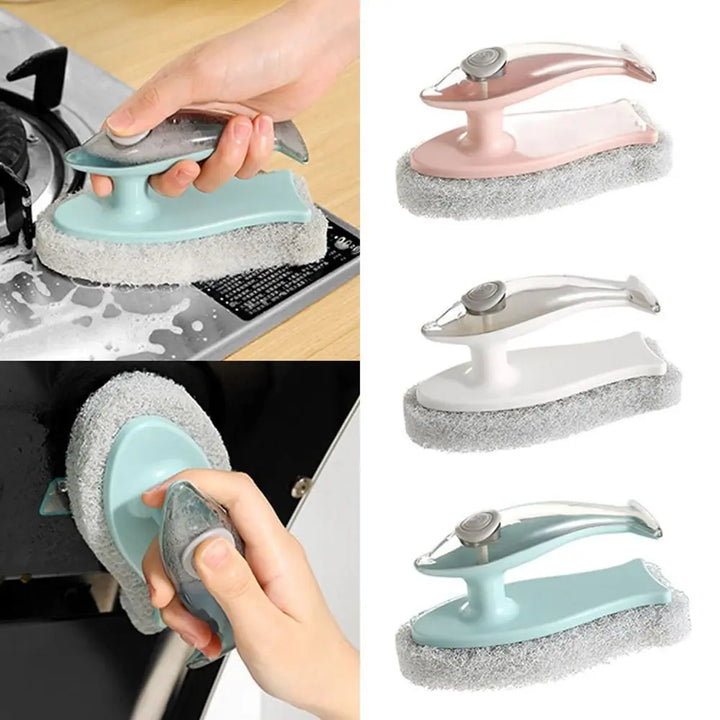 BowLift | Soap Dispenser Dolphin-Shaped Kitchen Brush