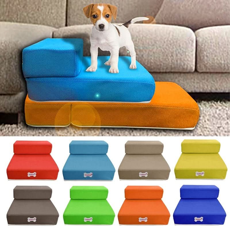 BowLift | DOGSTEP PRO – Luxury Dog Stair for Joint-Friendly Climbing onto Sofa & Bed