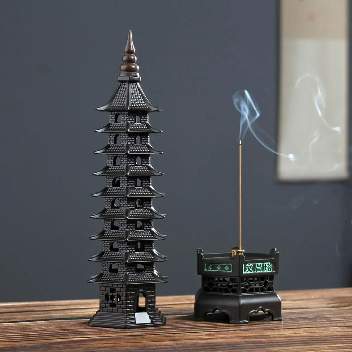 BowLift | Zen Tower-Style Smoke Waterfall Incense Burner