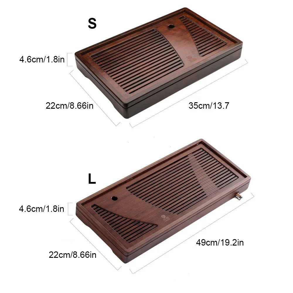 BowLift | Bamboo Solid Wood Tea Ceremony Tray