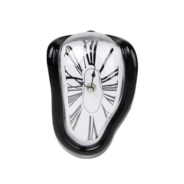 BowLift | Surreal Melting Wall Clock – Distorted Dali-Inspired Timepiece for Home & Garden