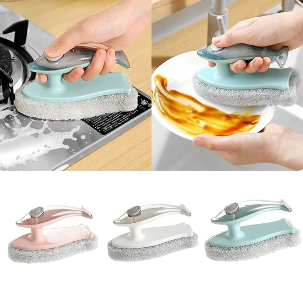 BowLift | Soap Dispenser Dolphin-Shaped Kitchen Brush
