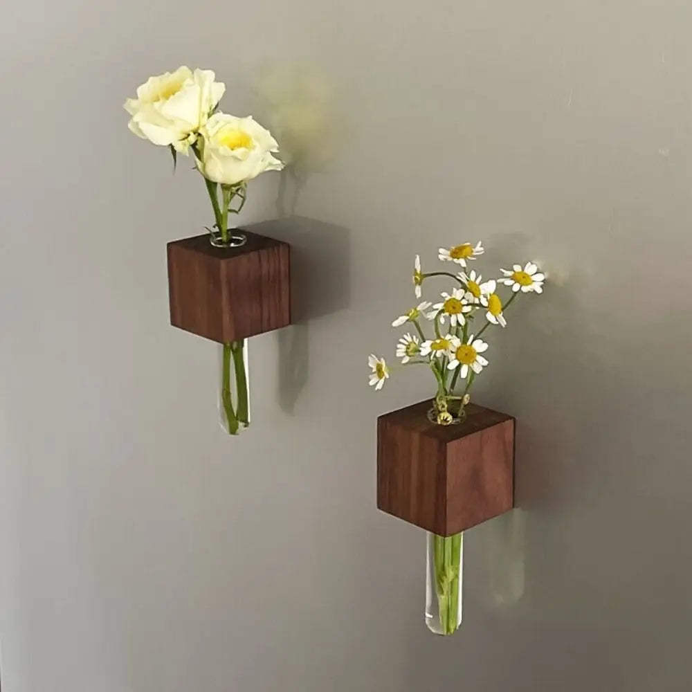 BowLift | Wooden Magnetic Flower Tube Vase