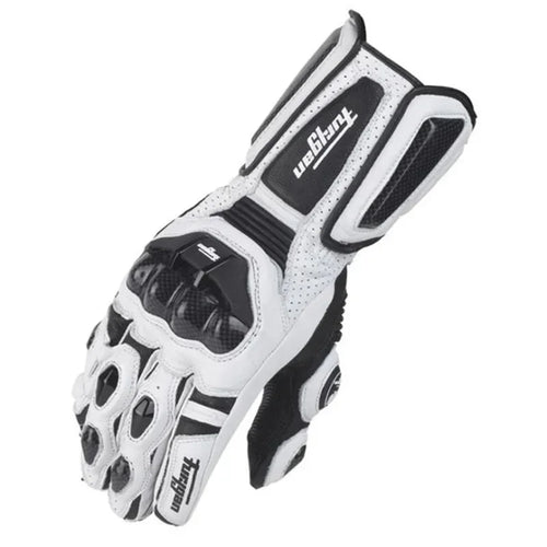 BowLift | Motorcycle Gloves RidePro Carbon | Wind & Waterproof | Touchscreen Compatible | Genuine Leather Protectors | For Summer & Winter