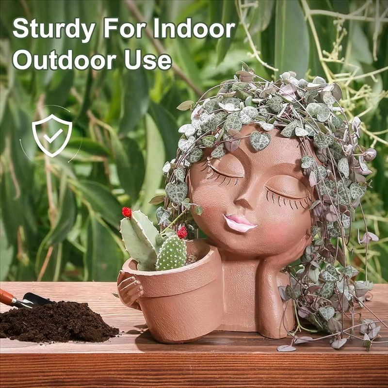 BowLift | Chic Dual Face Head Planters for Indoor and Outdoor Use