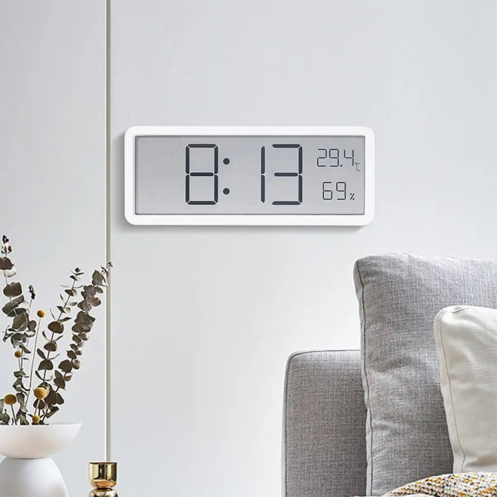 BowLift | TimeVibe Large LED Digital Wall Clock with Temperature & Humidity Display