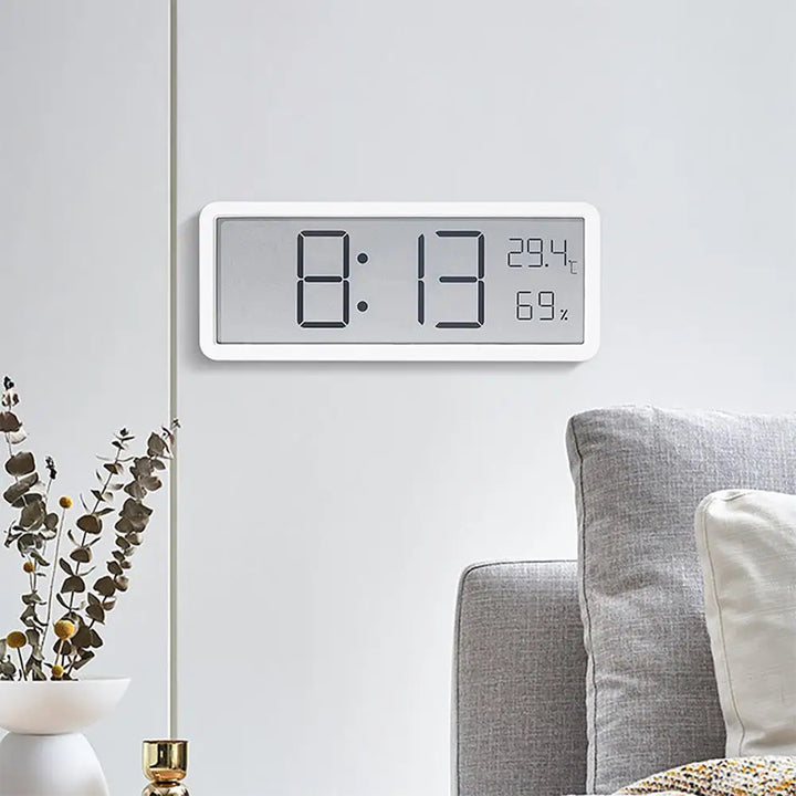 BowLift | TimeVibe Large LED Digital Wall Clock with Temperature & Humidity Display