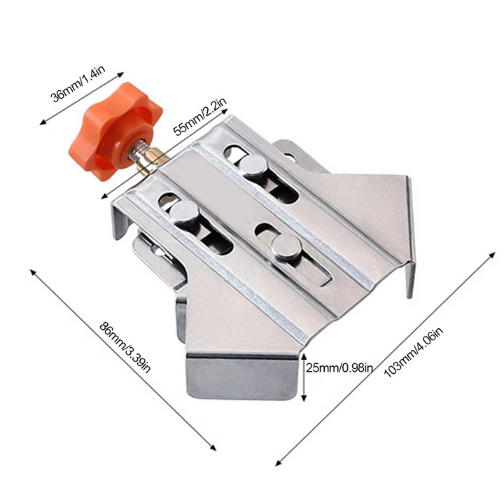 BowLift | Precision 90° Stainless Steel Corner Clamp for Woodworking
