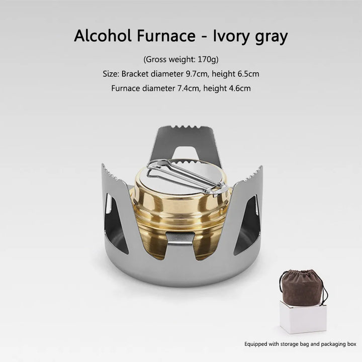 BowLift | CampFlare Alcohol Stove | 360° Combustion | Ultralight & Compact
