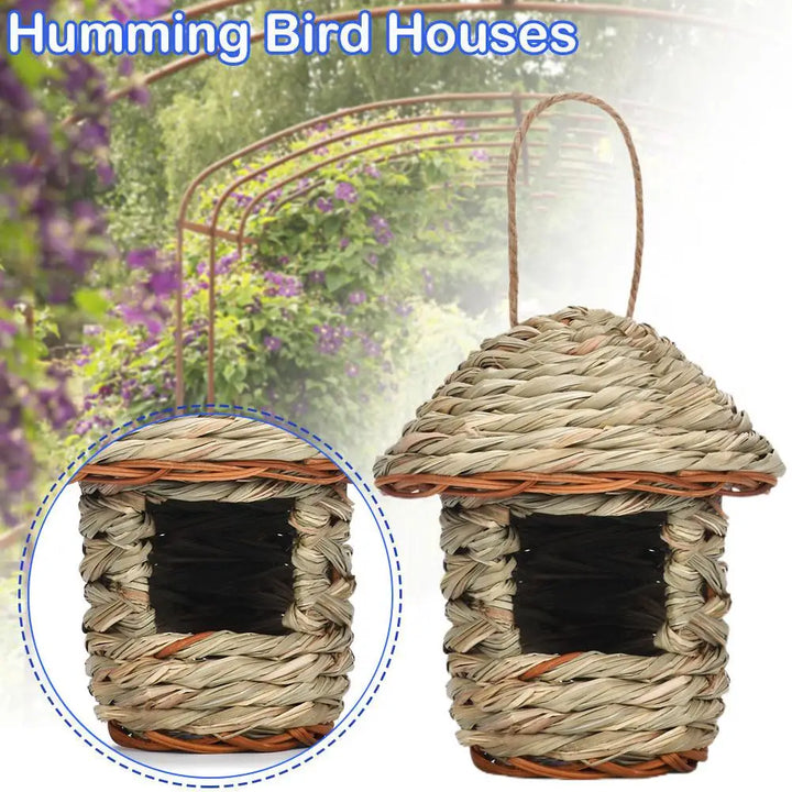BowLift | Rustic Natural Wicker Outdoor Birdhouse