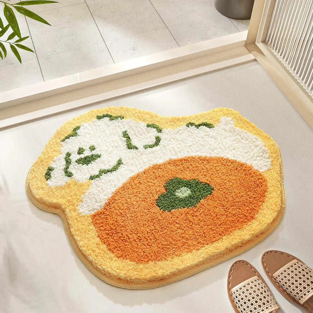 Flower Tufted Bath Mat | Bowlift