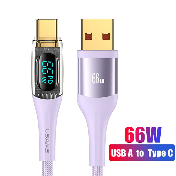 BowLift | Turbo Connect Led Display Fast Phone Charging Cable
