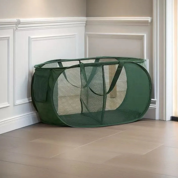 BowLift | Foldixa Laundry Basket | Pop-Up Design & Foldable | With Side Pocket | Single or Double Variant