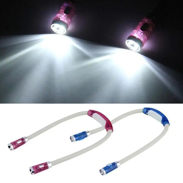 BowLift | Wearable Neck Lamp with LED for Knitting, Crocheting and Reading – Handsfree Light