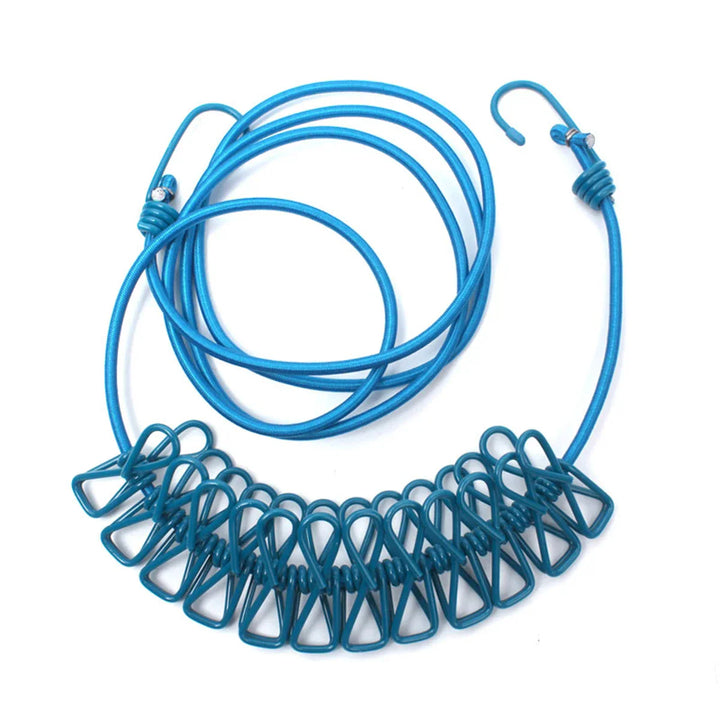 BowLift | Windproof Non-Slip Elastic Multi-Clip Travel Clothesline