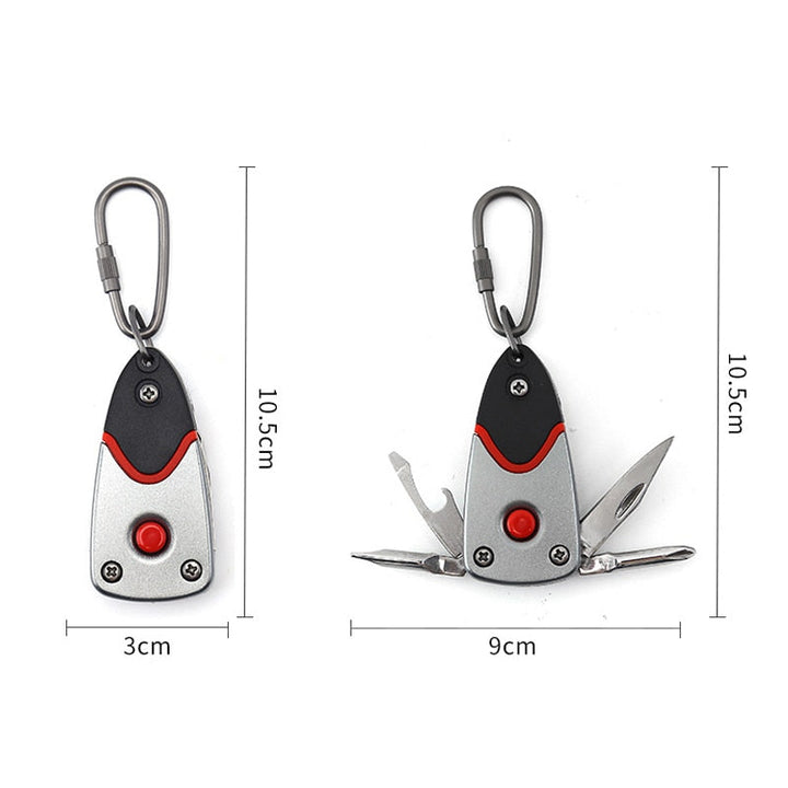 BowLift | 6in1 Stainless Steel Adventure Pro Tool Keychain