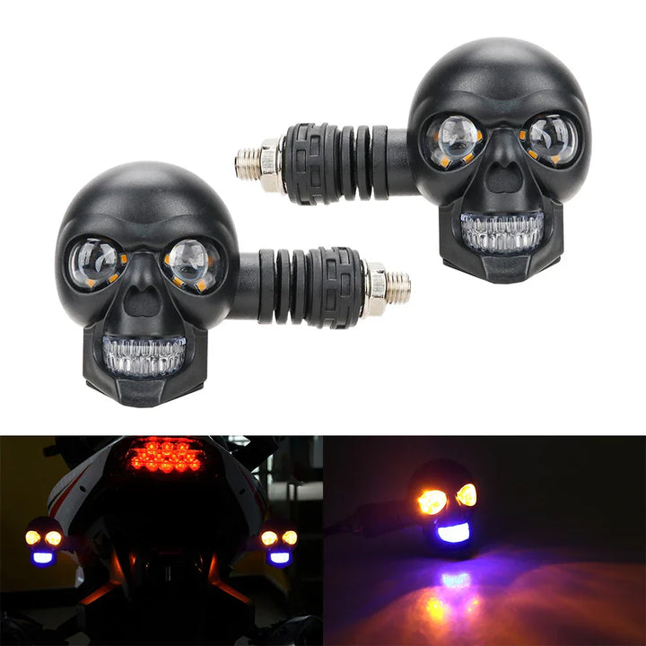 BowLift | Scary Skull LED Motorcycle Signal Indicator Light