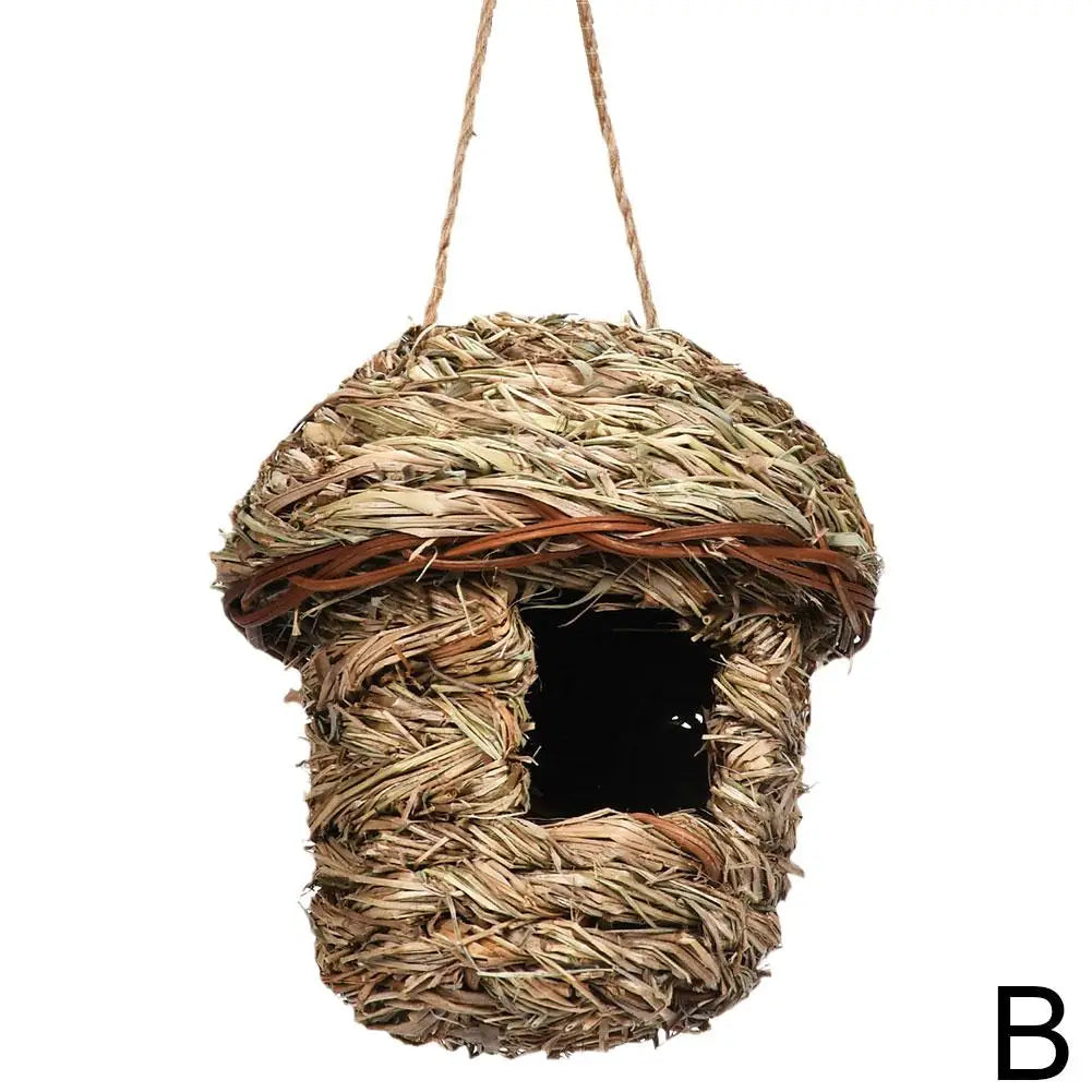 BowLift | Rustic Natural Wicker Outdoor Birdhouse