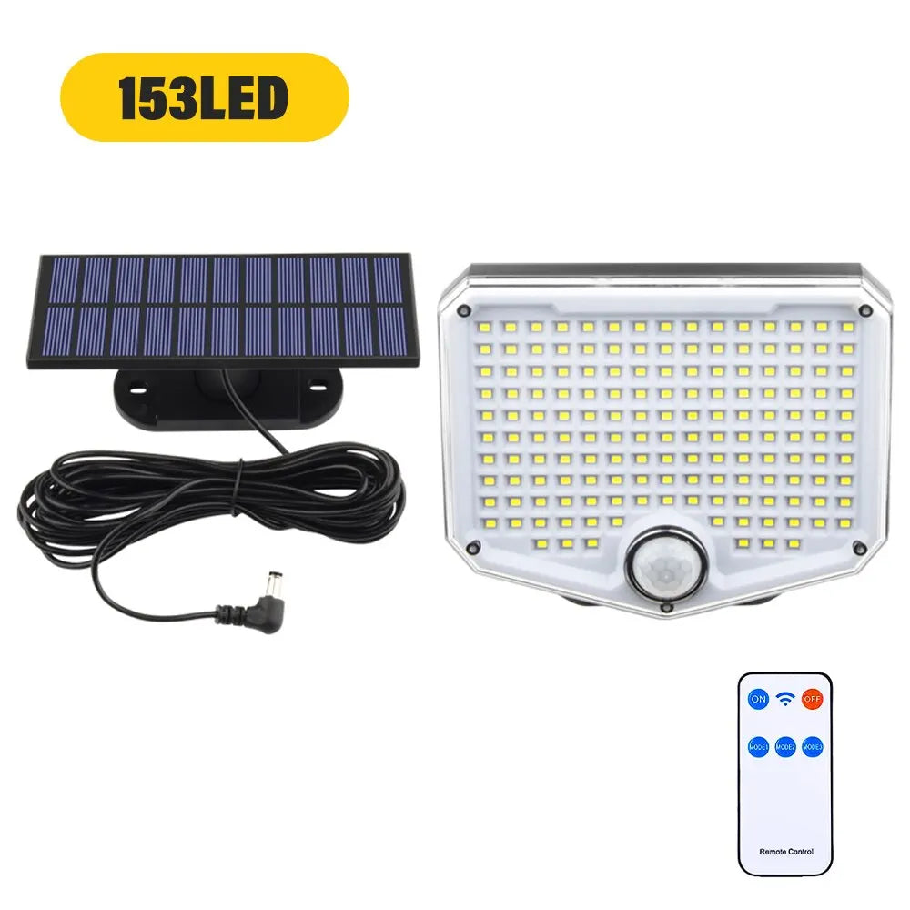 BowLift | SolarBeam 153 | 270° Super bright | Motion sensor & Remote control | IP65 Waterproof