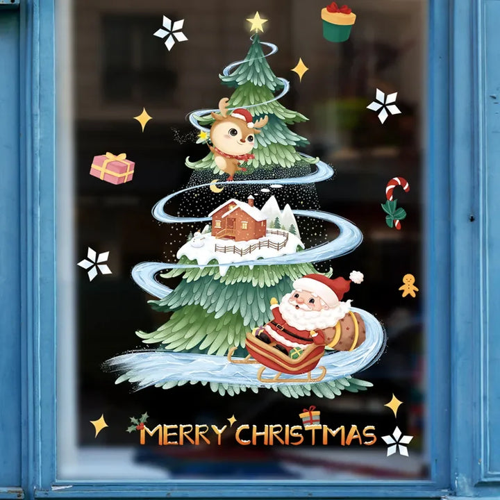 BowLift | MerryScenes | Festive Glass Stickers