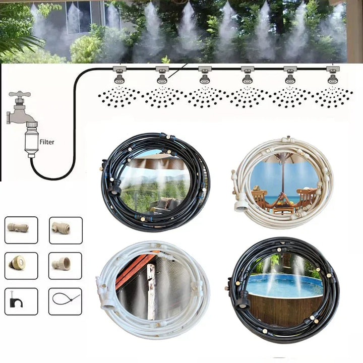 BowLift | Irrigation system for the garden – Drip irrigation kit with adjustable spray head and accessories