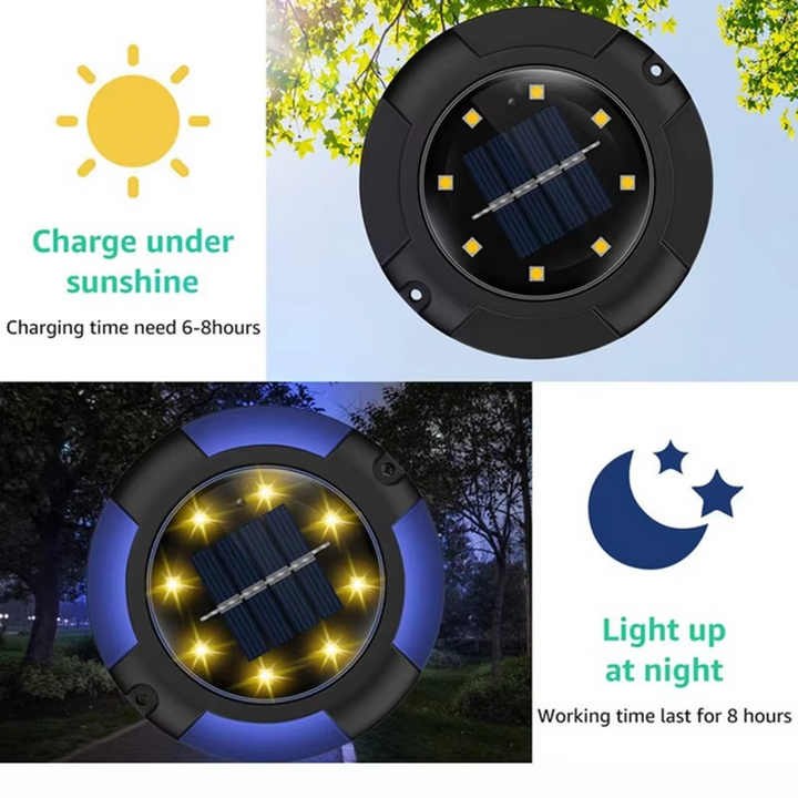 BowLift | Vibrant Solar Garden Lights – Outdoor Multicolor LED Ground Lights