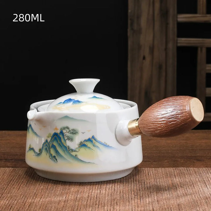 BowLift | Traditional Harmony Ceramic Rotating Teapot