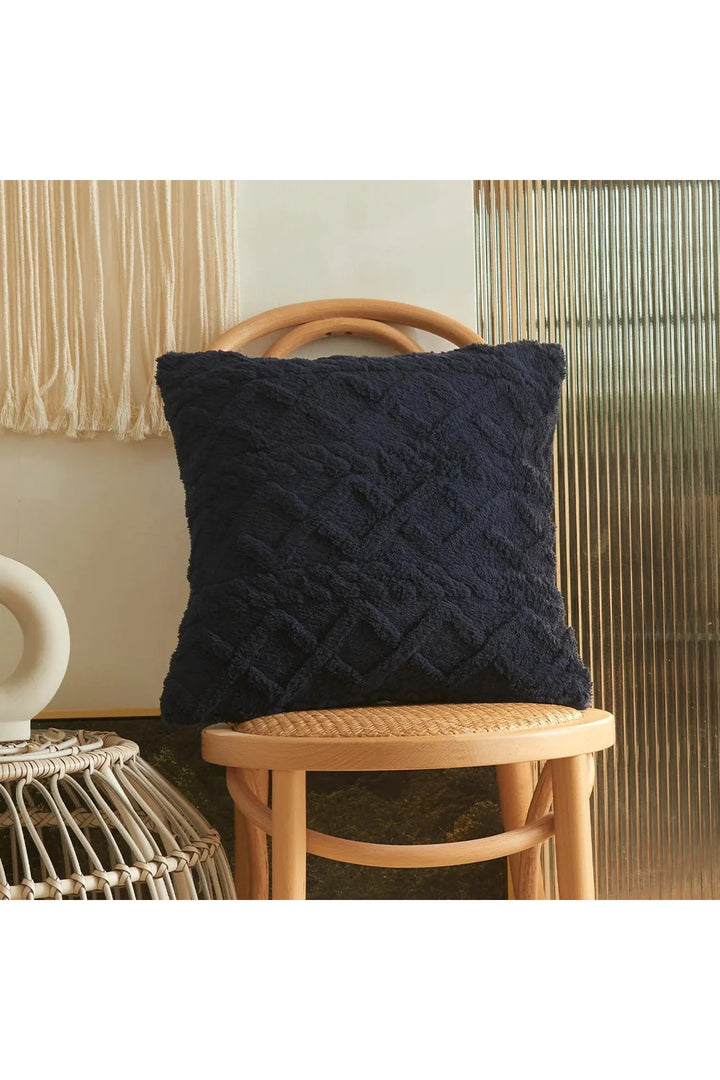 Geometric Plush Sofa Pillow Cover | Bowlift