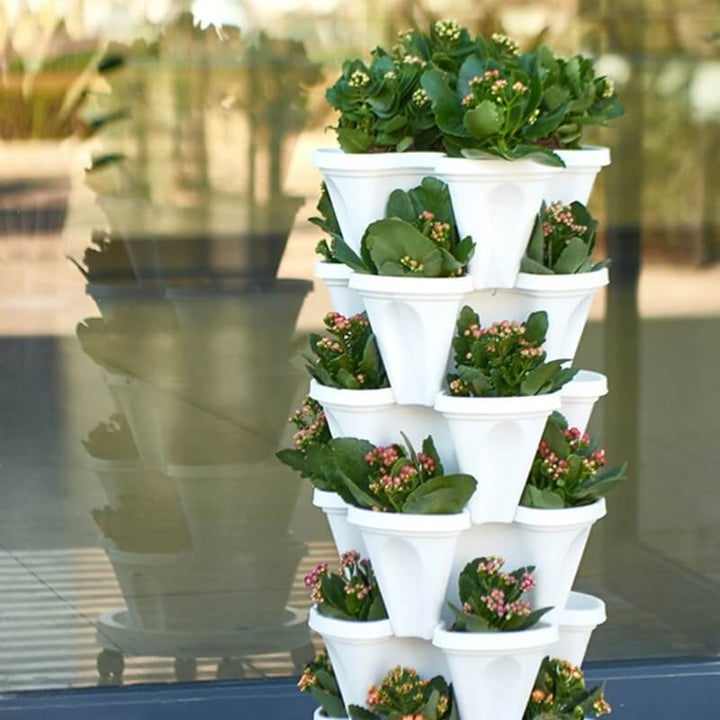 BowLift | GardenTower FourSeasons – Stackable Plant Pots with Smart Watering System