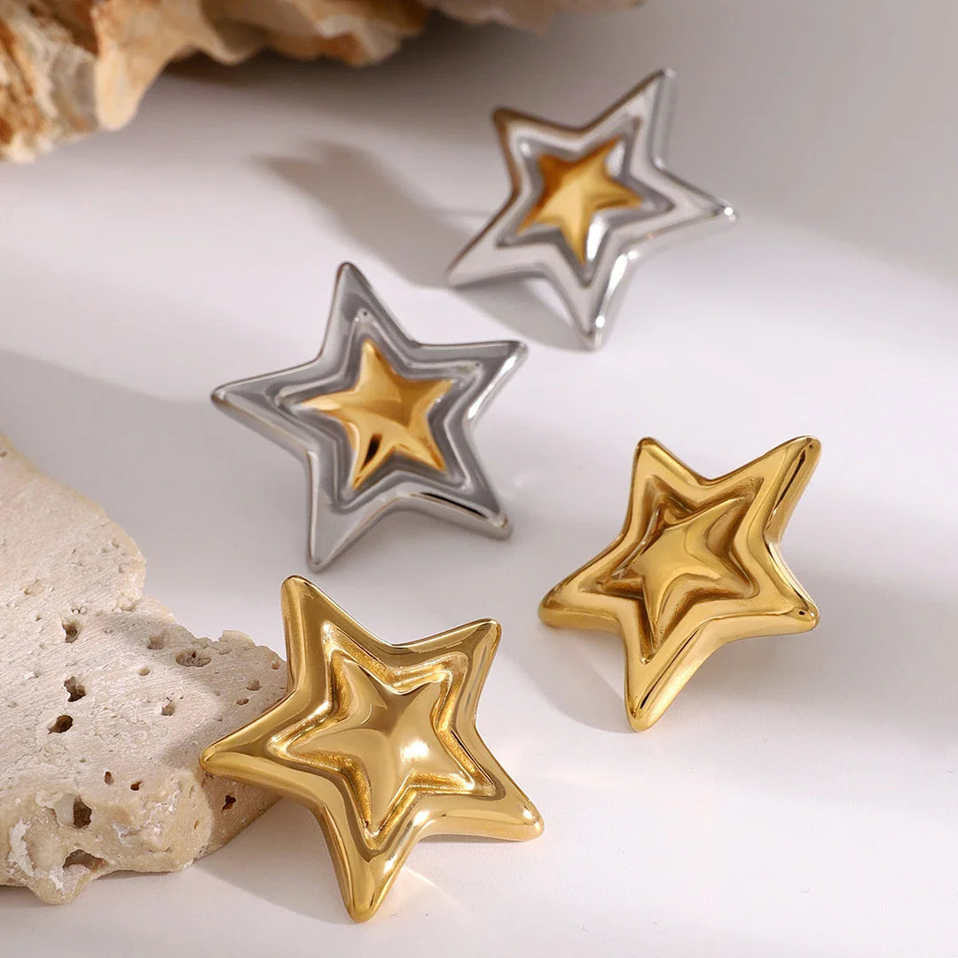 BowLift | Bold Five Point Star Earrings