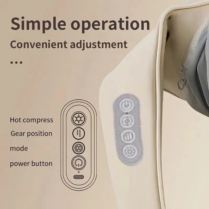 BowLift | Wireless Neck and Shoulder Massager with Deep-Kneading for Back and Cervical Relief