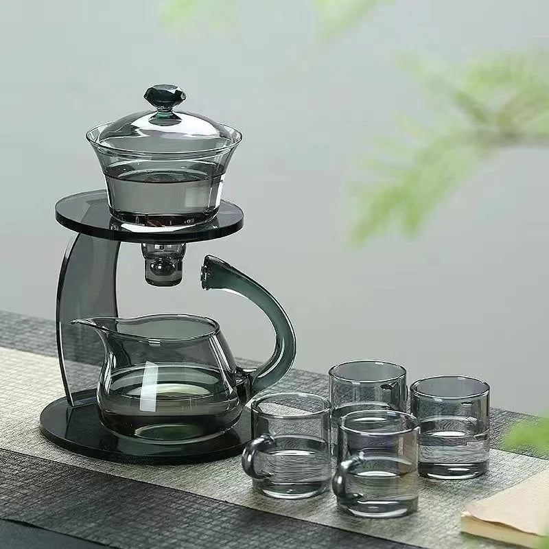 BowLift | Smooth Arch Glass Magnetic Teapot Set